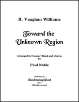 Toward the Unknown Region Concert Band sheet music cover